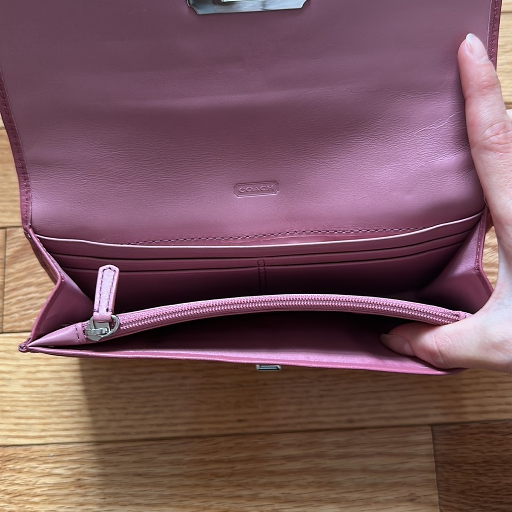 NWT Coach Ginger Beet Slim leather envelope wallet - Picture 6 of 7